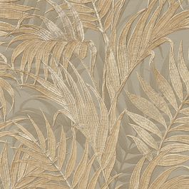 Design ID Grace Tropical Palm Green Gold Wallpaper GR322105 - DecorSave ...