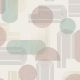 Holden Decor Arch Geo Duck Egg Pink Wallpaper 13090