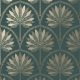 Holden Decor Metallic Palm Tree Teal Wallpaper 13419