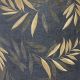 Arthouse Luxury Leaf Navy Champagne Wallpaper 299301