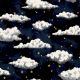 Arthouse Stars and Clouds Navy Wallpaper 923907