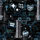 Arthouse Gaming Glitch Charcoal Blue Wallpaper 923900