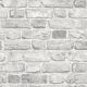 Grandeco Vintage Brick Grey Wallpaper A28903