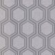 Arthouse Metallic Textures Luxe Hexagon Silver Wallpaper 910206