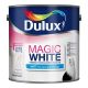 Dulux Magic White Matt Wall & Ceiling Emulsion Paint 2.5l White
