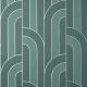 Fine Decor Cascade Arch Emerald Silver Wallpaper FD42842