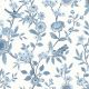 Fine Decor Eleanor Blue Wallpaper FD43447