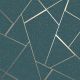 Fine Decor Quartz Fractal Emerald Wallpaper FD42684