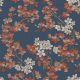 Design ID Grace Cherry Blossom Blue Copper Wallpaper GR322206