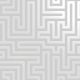 Holden Decor Glistening Maze Grey Wallpaper 12910
