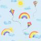 Holden Decor Over the Rainbow Rainbows Flying Kites Blue Wallpaper 91022