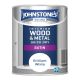 Johnstones Interior Wood & Metal Quick Dry Satin Paint 750ml Brilliant White