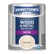 Johnstones Interior Wood & Metal Quick Dry Satin Paint 750ml Seashell