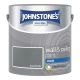 Johnstones Wall & Ceiling Matt Emulsion Paint 2.5l Steel Smoke