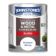 Johnstones Exterior Wood & Metal Hardwearing Gloss Paint 750ml Brilliant White