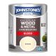 Johnstones Exterior Wood & Metal Hardwearing Gloss Paint 750ml Cream