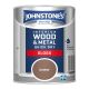 Johnstones Interior Wood & Metal Quick Dry Gloss Paint 750ml Conker