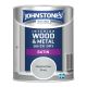 Johnstones Interior Wood & Metal Quick Dry Satin Paint 750ml Manhattan Grey