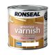 Ronseal Interior Varnish 250ml Satin Deep Mahogany