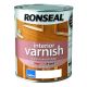 Ronseal Interior Varnish 750ml Satin Deep Mahogany