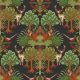 Design ID Tapestry Nordic Deer Forest Black Wallpaper TP422306