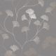 Holden Decor Glistening Ginkgo Grey Rose Gold Wallpaper 12702