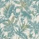 Rasch Kalahari Palm Leaves Turquoise Wallpaper 704112