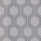 Arthouse Metallic Textures Luxe Hexagon Silver Wallpaper 910206