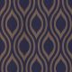 Arthouse Metallic Textures Luxe Ogee Navy Gold Wallpaper 910203